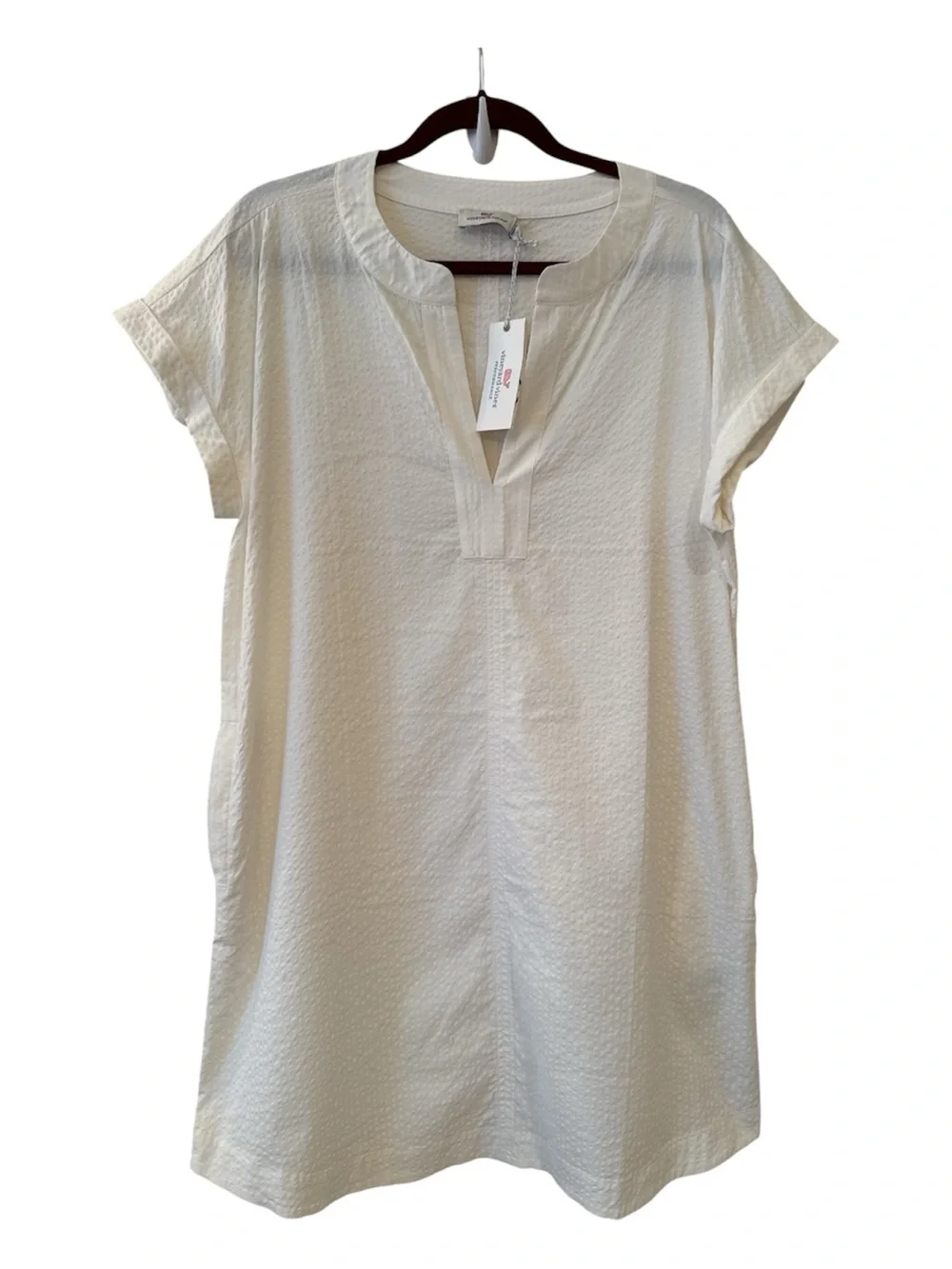 ⭐️NWT⭐️ Vineyard Vines Women’s Wicking Seersucker  Margo Shirt Dress  Size Large